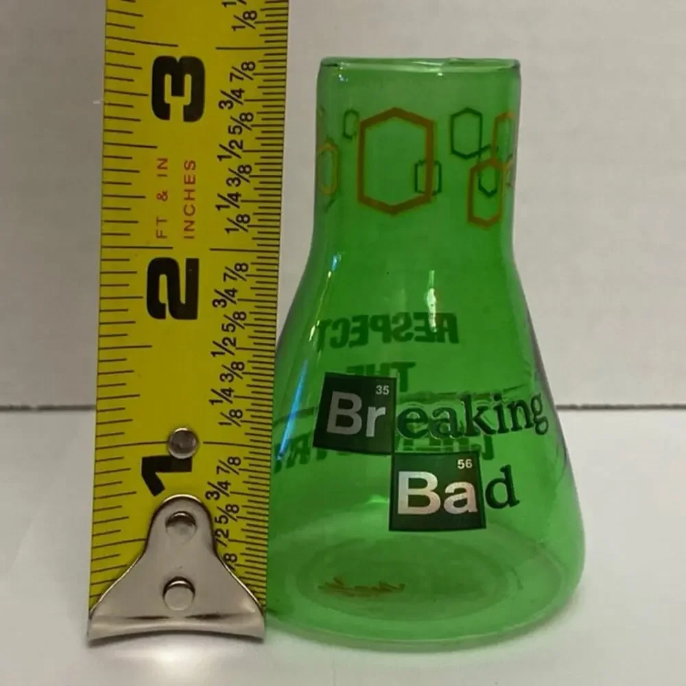 Breaking Bad Respect Chemistry Beaker Shot Glass Lime Green EXCELLENT